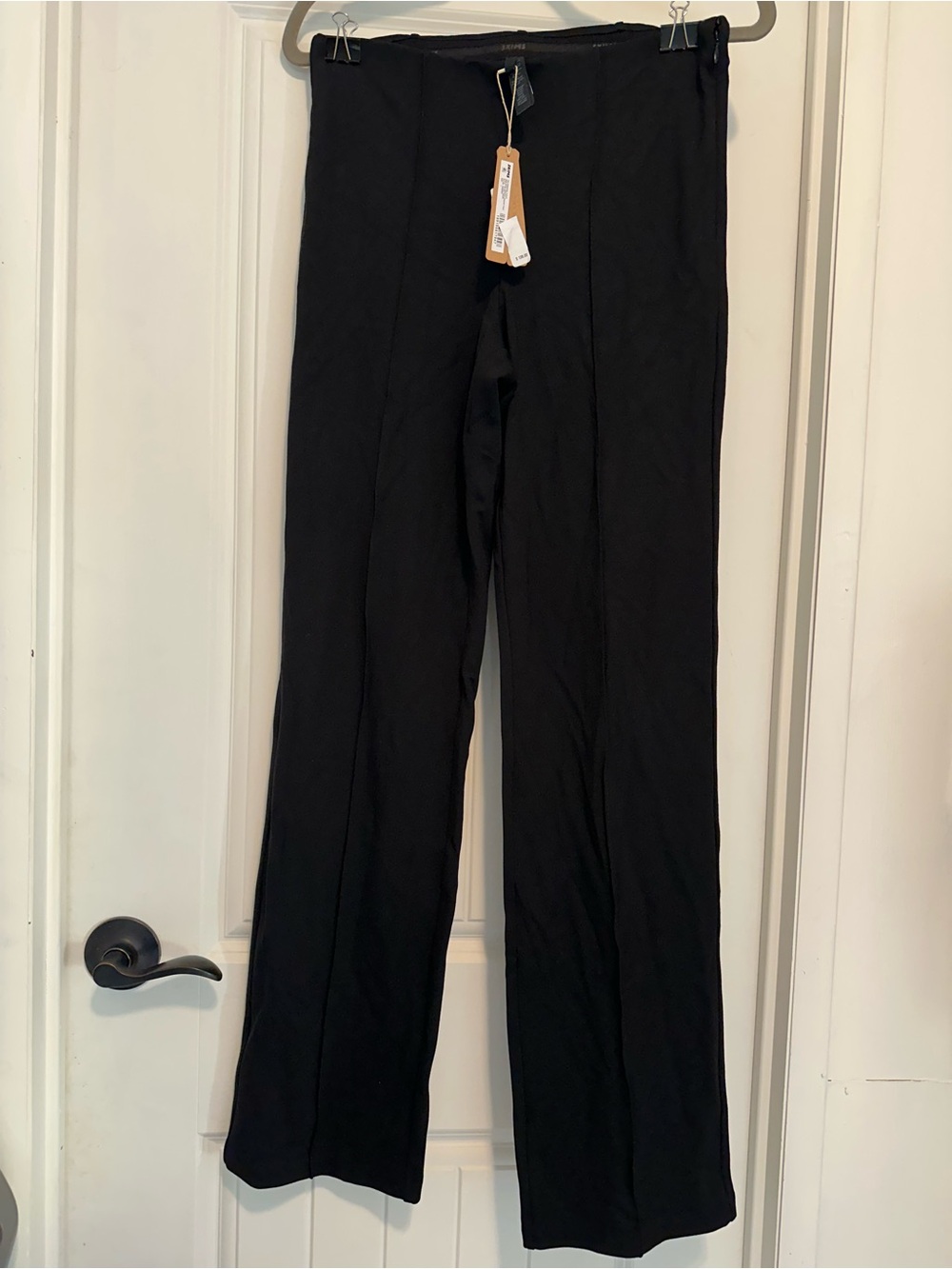 SKIMS The Essential Pants High Waist Pintuck Straight Pants NWT